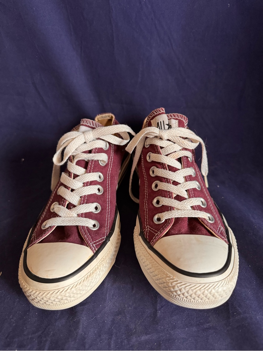 Converse All Star Purple Grape Unisex Low Top Shoes M (5) W(7) 125816F